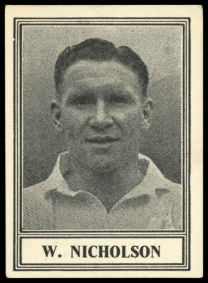 Barratt - 'Famous Footballers New Series (1950)' (1950) - W. Nicholson (Tottenham Hotspur)