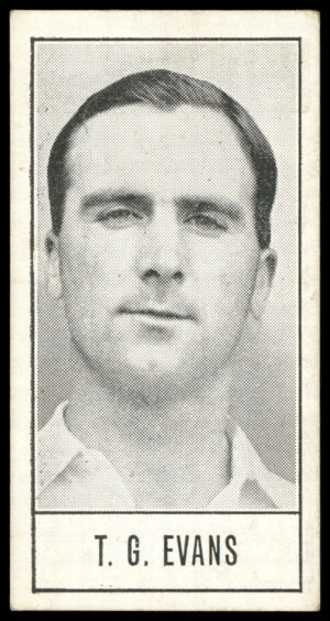Barratt - 'Test Cricketers by E.W. Swanston' (1956) - T.G. Evans (Kent)