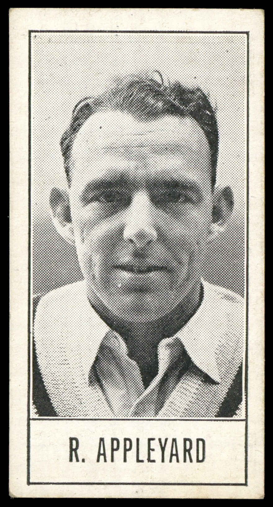Barratt - 'Test Cricketers by E.W. Swanston' (1956) - R. Appleyard (Yorkshire) Barratt - 'Test Cricketers by E.W. Swanston' (1956) - R. Appleyard (Yorkshire)