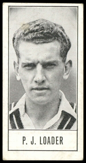 Barratt - 'Test Cricketers by E.W. Swanston' (1956) - P.J. Loader (Surrey)
