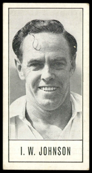 Barratt - 'Test Cricketers by E.W. Swanston' (1956) - I.W. Johnson (Victoria)