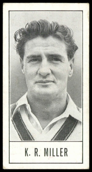 Barratt - 'Test Cricketers by E.W. Swanston' (1956) - K.R. Miller (New South Wales)