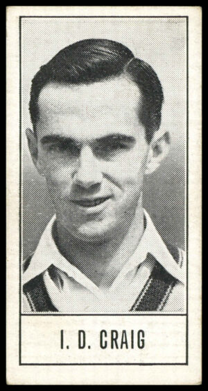 Barratt - 'Test Cricketers by E.W. Swanston' (1956) - I.D. Craig (New South Wales)