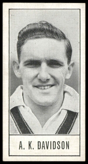 Barratt - 'Test Cricketers by E.W. Swanston' (1956) - A.K. Davidson (New South Wales)