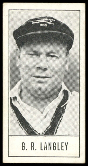 Barratt - 'Test Cricketers by E.W. Swanston' (1956) - G.R. Langley (South Australia)