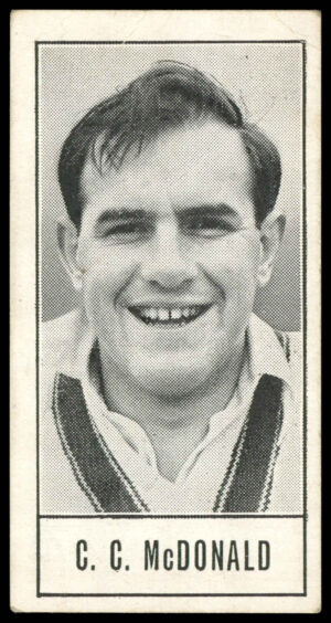 Barratt - 'Test Cricketers by E.W. Swanston' (1956) - C.C. Mcdonald (Victoria)