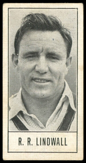 Barratt - 'Test Cricketers by E.W. Swanston' (1956) - R.R. Lindwall (Queensland)