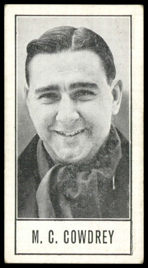 Barratt - 'Test Cricketers by E.W. Swanston' (1956) - M.C. Cowdrey (Kent)