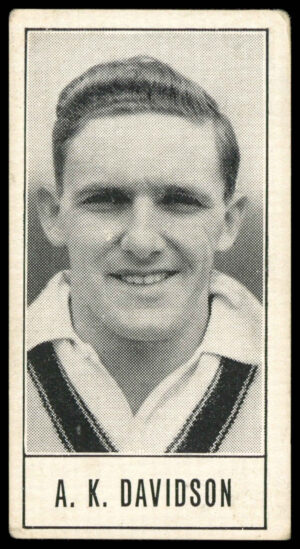 Barratt - 'Test Cricketers (Series B)' (1957) - A.K. Davidson (New South Wales) Barratt - 'Test Cricketers (Series B)' (1957) - A.K. Davidson (New South Wales)