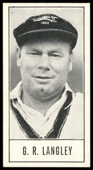 Barratt - 'Test Cricketers (Series B)' (1957) - G.R. Langley (South Australia) Barratt - 'Test Cricketers (Series B)' (1957) - G.R. Langley (South Australia)