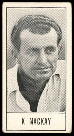 Barratt - 'Test Cricketers (Series B)' (1957) - K. Mackay (Queensland) Barratt - 'Test Cricketers (Series B)' (1957) - K. Mackay (Queensland)