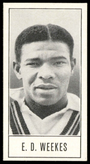 Barratt - 'Test Cricketers (Series B)' (1957) - E.D. Weekes (West Indies) Barratt - 'Test Cricketers (Series B)' (1957) - E.D. Weekes (West Indies)