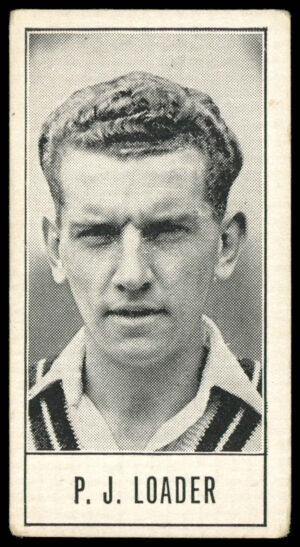 Barratt - 'Test Cricketers (Series B)' (1957) - P.J. Loader (Surrey) Barratt - 'Test Cricketers (Series B)' (1957) - P.J. Loader (Surrey)