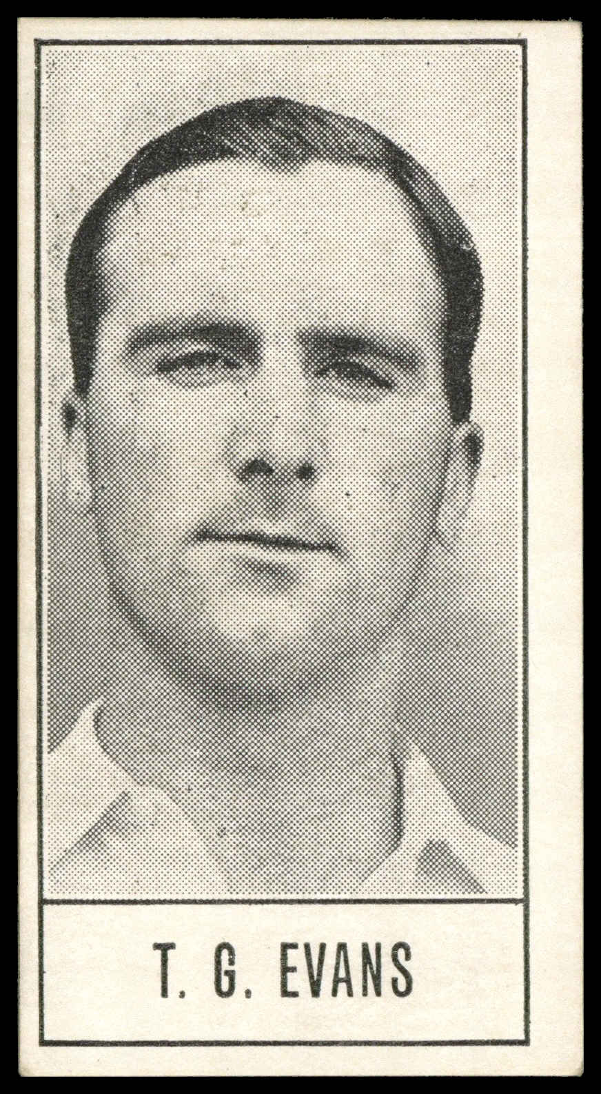 Barratt - 'Test Cricketers (Series B)' (1957) - T.G. Evans (Kent) Barratt - 'Test Cricketers (Series B)' (1957) - T.G. Evans (Kent)