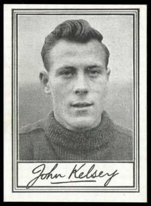 Barratt & Co - 'Famous Footballers A.3' (1955) #12 A.J. Kelsey (Arsenal) Barratt & Co - 'Famous Footballers A.3' (1955) #12 A.J. Kelsey (Arsenal)