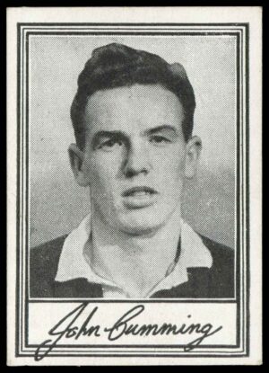 Barratt & Co - 'Famous Footballers A.3' (1955) #13 J. Cumming (Heart of Midlothian) Barratt & Co - 'Famous Footballers A.3' (1955) #13 J. Cumming (Heart of Midlothian)