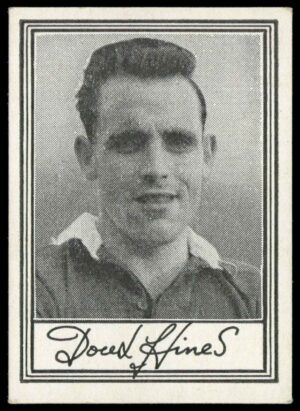Barratt & Co - 'Famous Footballers A.3' (1955) #3 D. Hines (Leicester City) Barratt & Co - 'Famous Footballers A.3' (1955) #3 D. Hines (Leicester City)