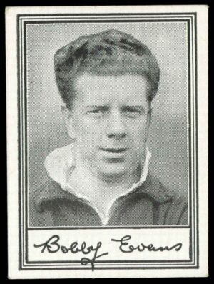 Barratt & Co - 'Famous Footballers A.3' (1955) #30 R. Evans (Glasgow Celtic) Barratt & Co - 'Famous Footballers A.3' (1955) #30 R. Evans (Glasgow Celtic)