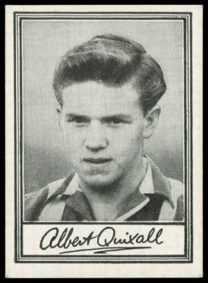 Barratt & Co - 'Famous Footballers A.3' (1955) #49 A. Quixall (Sheffield Wednesday) Barratt & Co - 'Famous Footballers A.3' (1955) #49 A. Quixall (Sheffield Wednesday)