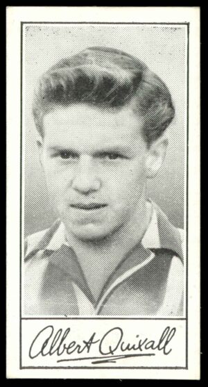Barratt - A. Quixall (Sheffield Wednesday - 'Famous Footballers A.4' - (1956) Barratt - A. Quixall (Sheffield Wednesday - 'Famous Footballers A.4' - (1956)