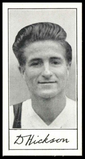 Barratt - D. Hickson (Huddersfield Town) -  'Famous Footballers A.4'  - (1956)