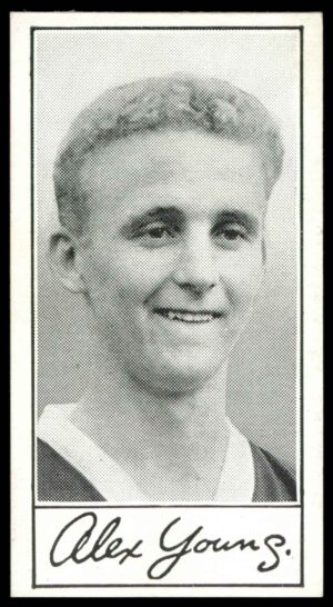 Barratt - A. Young (Hearts) -  'Famous Footballers A.4'  - (1956)