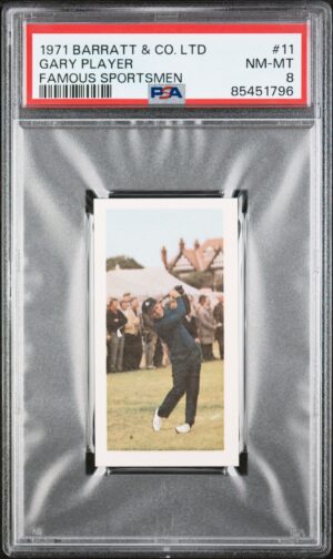 Barratt - 'Famous Sportsmen' (1971) - Gary Player (Golf) **PSA8**