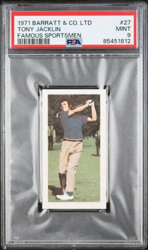 Barratt - 'Famous Sportsmen' (1971) - Tony Jacklin (Golf) **PSA9**