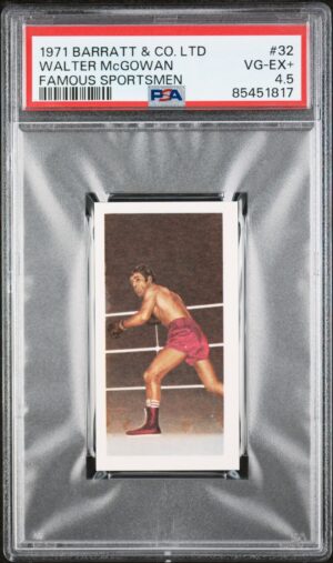 Barratt - 'Famous Sportsmen' (1971) - Walter McGowan (Boxing) **PSA4.5**