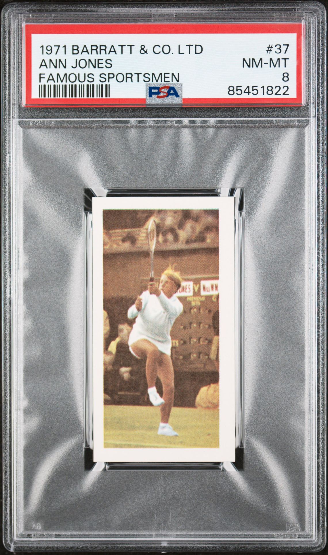 Barratt - 'Famous Sportsmen' (1971) - Ann Haydon-Jones (Tennis) **PSA8** Barratt - 'Famous Sportsmen' (1971) - Ann Haydon-Jones (Tennis) **PSA8**