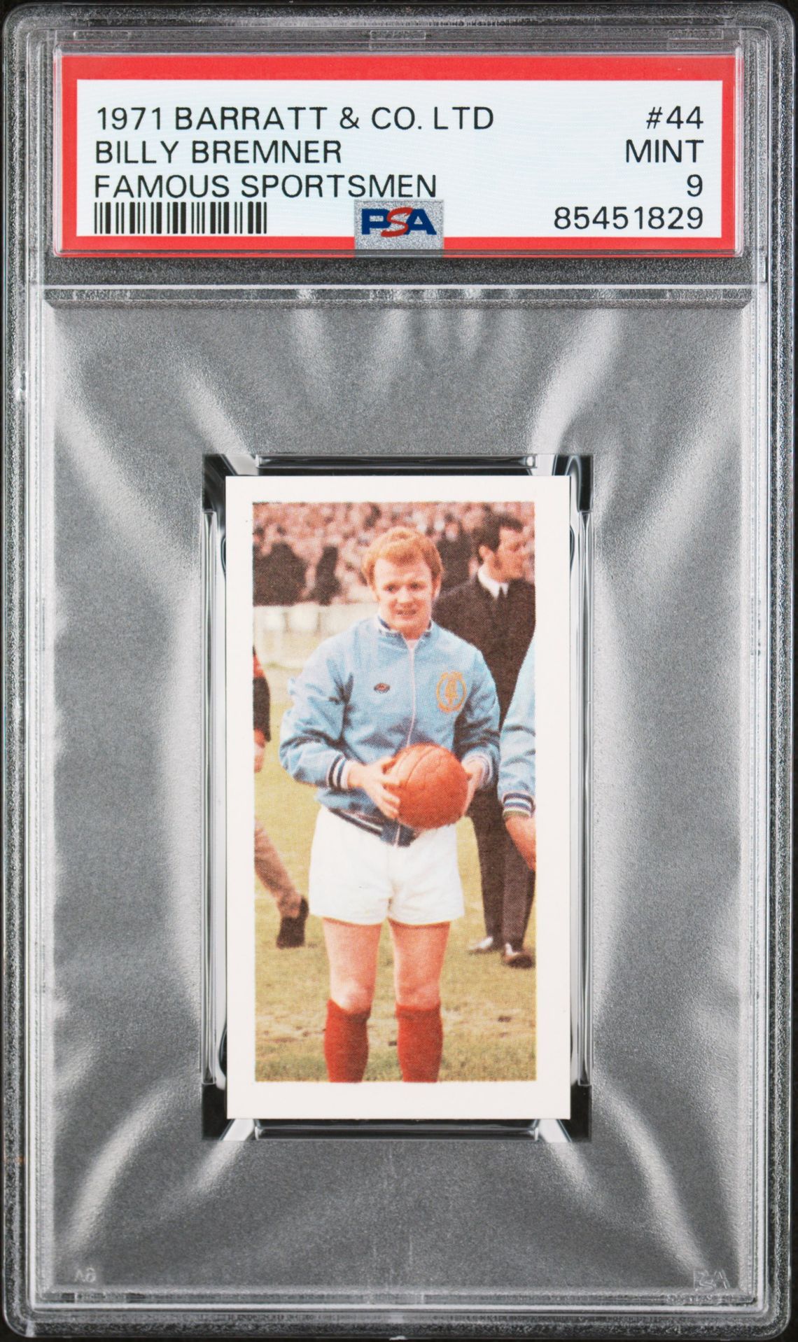 Barratt - 'Famous Sportsmen' (1971) - Billy Bremner (Leeds United) **PSA9** Barratt - 'Famous Sportsmen' (1971) - Billy Bremner (Leeds United) **PSA9**