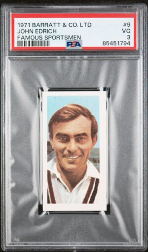 Barratt - 'Famous Sportsmen' (1971) - John Edrich (Cricket) **PSA3**