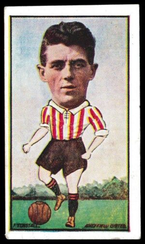 Barratt & Co - 'Football Action Caricatures' (1928) - F. Tunstall (Sheffield Utd)