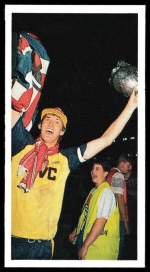 Bassett & Co - 'Football 1989-90 (Red Back)' - Card #1 - Tony Adams (Arsenal)