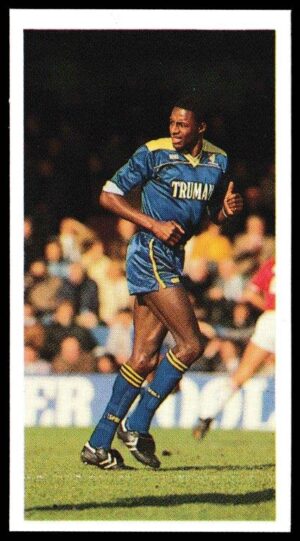 Bassett & Co - 'Football 1989-90 (Red Back)' - Card #21 - John Fashanu (Wimbledon)