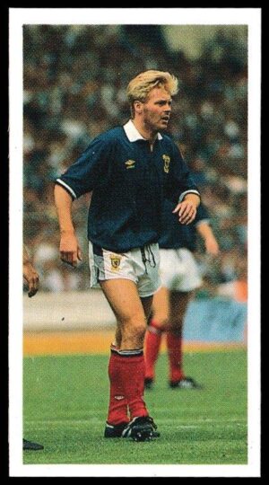 Bassett & Co - 'Football 1989-90 (Red Back)' - Card #38 - Mo Johnston (Nantes)