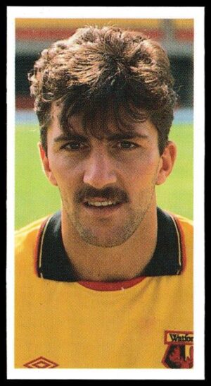 Bassett & Co - 'Football 1989-90 (Red Back)' - Card #41 - Paul Wilkinson (Watford)