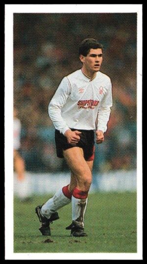 Bassett & Co - 'Football 1989-90 (Red Back)' - Card #6 - Nigel Clough (Notts Forest) Bassett & Co - 'Football 1989-90 (Red Back)' - Card #6 - Nigel Clough (Notts Forest)
