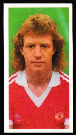 Bassett - 'Footballers 1981-82' (1981) - Jimmy Nicholl (Manchester United) Bassett - 'Footballers 1981-82' (1981) - Jimmy Nicholl (Manchester United)