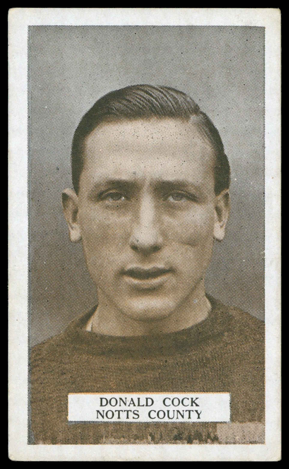 B.A.T. - 'Famous Footballers (S1)' (1923) - D. Cock (Notts County) B.A.T. - 'Famous Footballers (S1)' (1923) - D. Cock (Notts County)