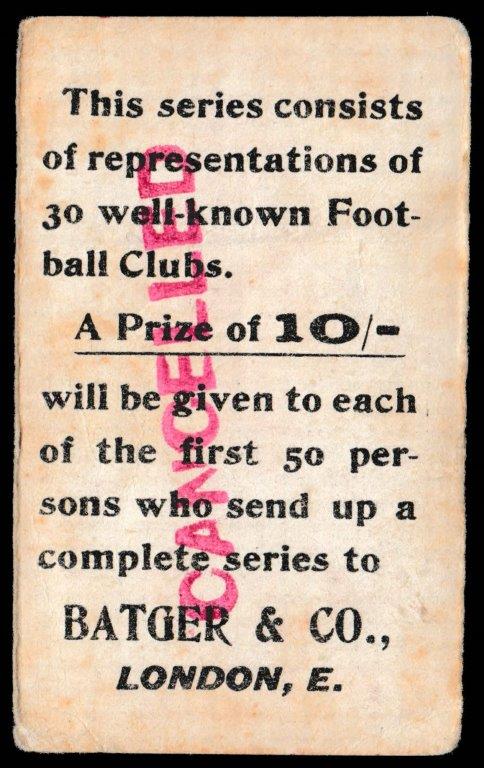 Batger & Co - 'Well Known Football Clubs' - Card #12 - Millwall F.C. Batger & Co - 'Well Known Football Clubs' - Card #12 - Millwall F.C.