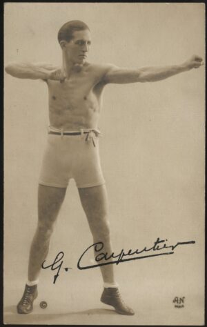 A.N. Paris - 'Georges Carpentier Facsimile Signature No.4' (1921) - Unused Boxing Postcard