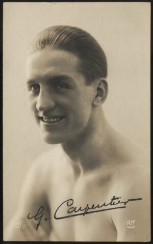 A.N. Paris - 'Georges Carpentier Facsimile Signature No.7' (1921) - Unused Boxing Postcard