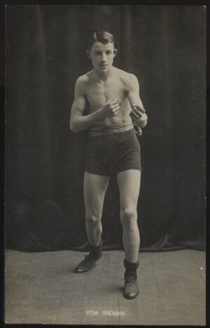 Real Photo - 'Tom Thomas Welsh Boxer B60' (c1923) - Unused Boxing Postcard