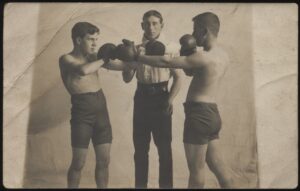 Real Photo - 'Boxing Training' (Undated) - Unused Boxing Postcard