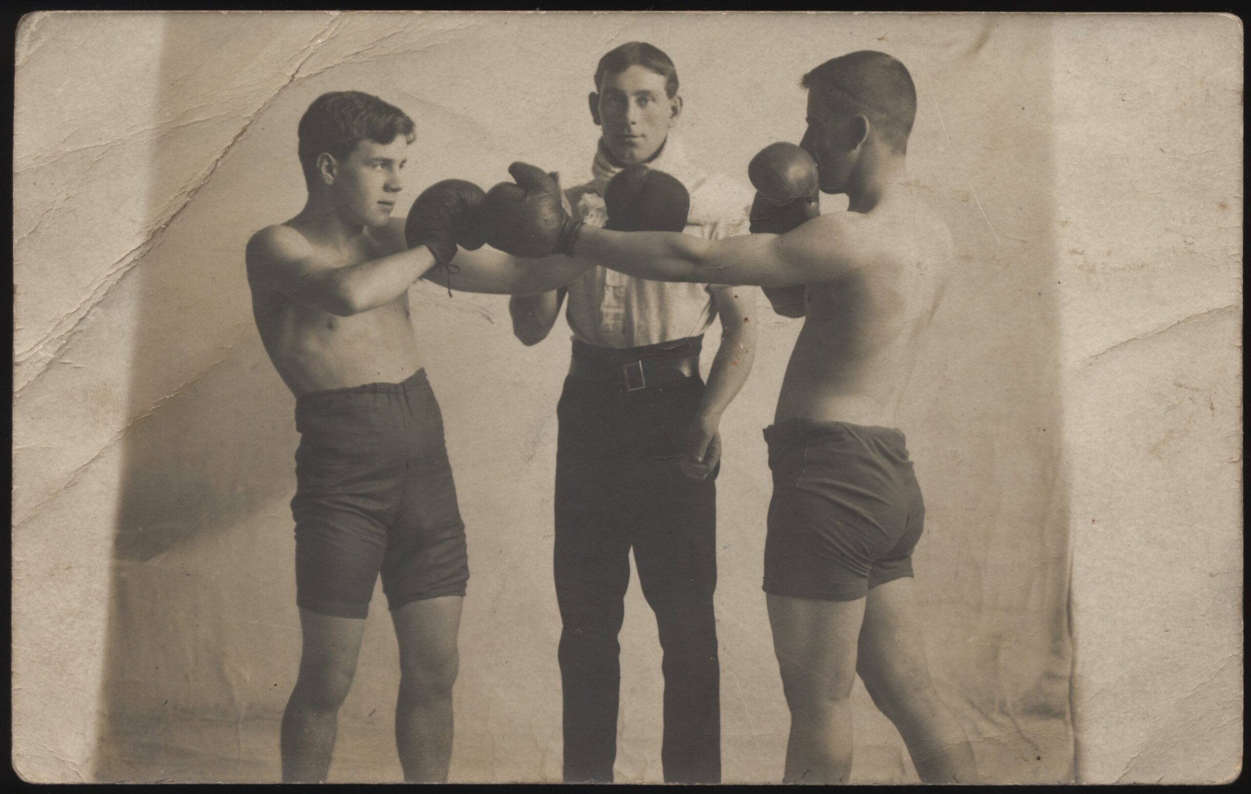 Real Photo - 'Boxing Training' (Undated) - Unused Boxing Postcard Real Photo - 'Boxing Training' (Undated) - Unused Boxing Postcard