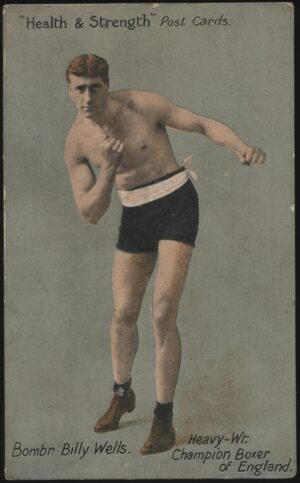 Health & Strength - 'Bombadier Bill Wells (Colour)' (1908) - Unused Boxing Postcard