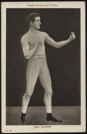 Health & Strength - 'Jem Corbett No.169' (1908) - Unused Boxing Postcard
