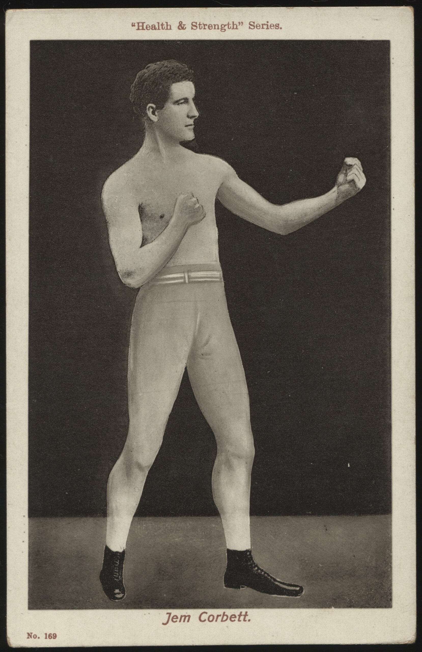 Health & Strength - 'Jem Corbett No.169' (1908) - Unused Boxing Postcard Health & Strength - 'Jem Corbett No.169' (1908) - Unused Boxing Postcard