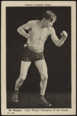 Health & Strength - 'Ad Wolgast No.221' () - Unused Boxing Postcard